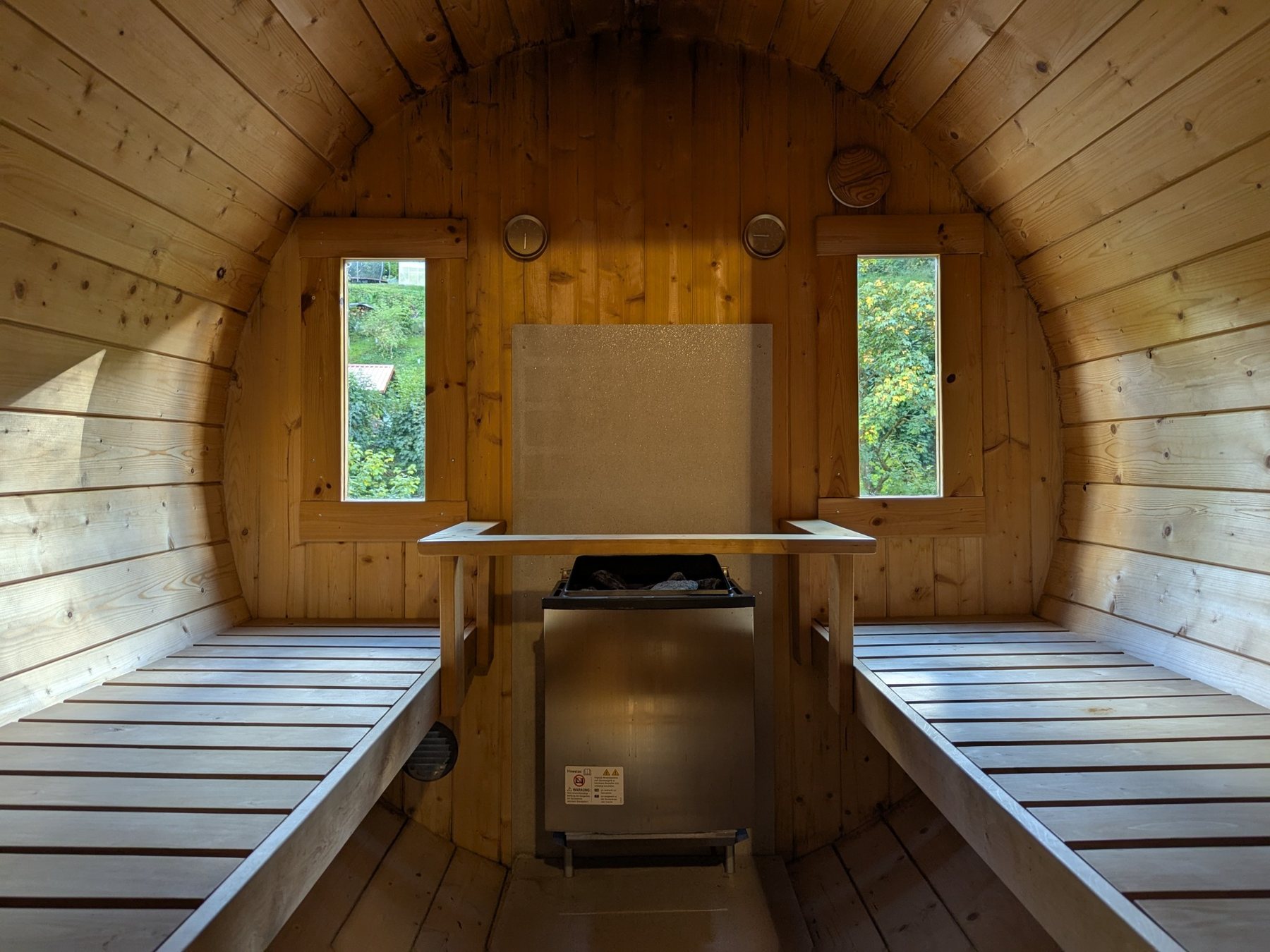 Finnische Fasssauna im Bodetaler Spa